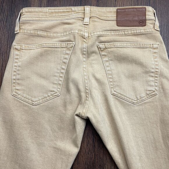 Adriano Goldschmied AG Mens Beige Tellis Modern Slim Denim Straight Pants 28x32 - Picture 4 of 11